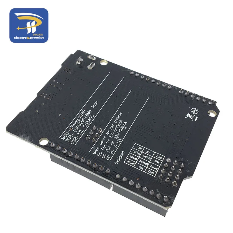UNO + WiFi R3 ATmega328P + ESP8266 CH340 (32Mb speicher) 6V-9V USB-TTL – Bild 2