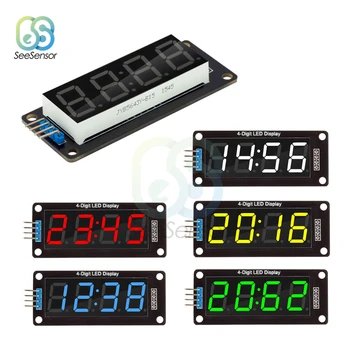TM1637 0.56 "0,56 Zoll 4-Digit Digital Uhr Led-anzeige Rohr 7 Segmente LED Uhr Doppelte Punkte Modul