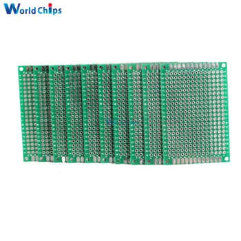 FR-4 Doppel Side Prototyp PCB 280 Punkte Loch Verzinnt Universal Breadboard 4x6cm 40mm x 60mm (5 Stück)