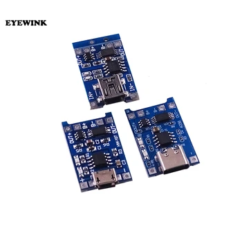 TP4056 TC4056 Typ-c/Micro/Mini USB 5V 1A 18650 Lithium-Batterie Ladegerät modul Lade Bord Dual (10 Stück)