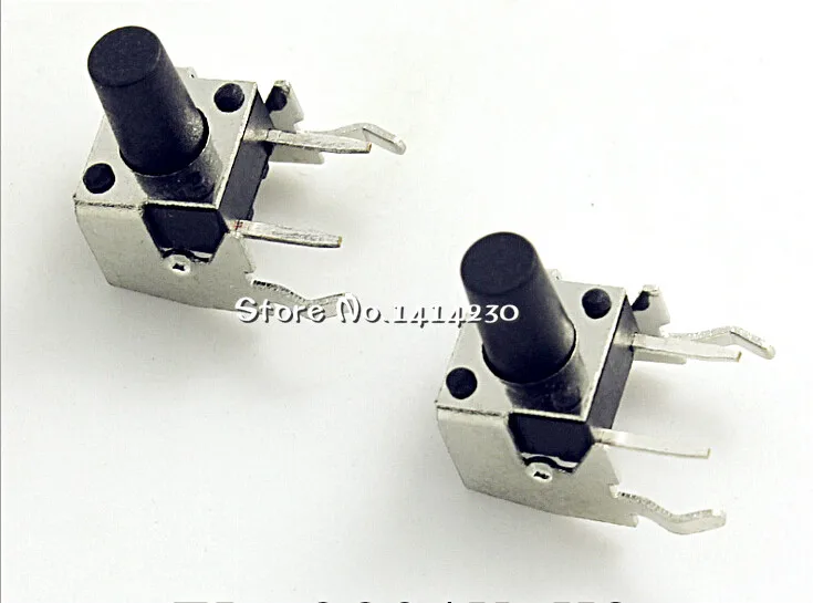 Taktschalter 6 x 9 mm, horizontal, mit Halterung, taktile (100 Stück) – Bild 2