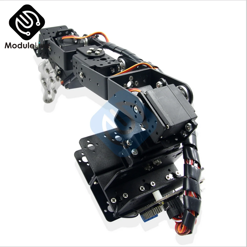 Aluminium Robot 6 DOF Arm Mechanische Robotic Arm Clamp Klaue Mount Kit Ohne Servos Für Arduino DIY Roboter