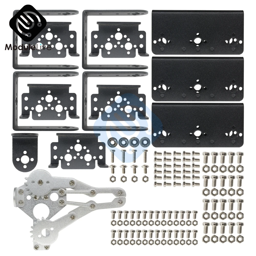 Aluminium Robot 6 DOF Arm Mechanische Robotic Arm Clamp Klaue Mount – Bild 5