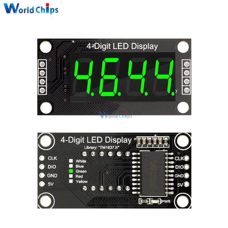 0,36 zoll 0.36 "4-Stelligen Rot/Grün/Gelb/Blau/Weiß LED Display Rohr – Bild 5