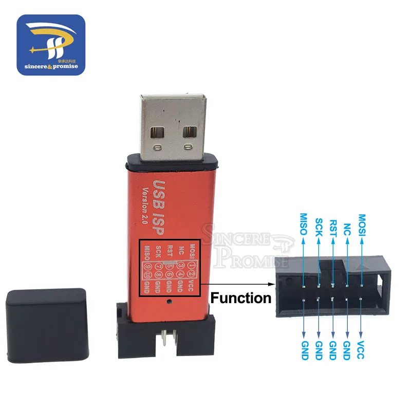 USBASP USBISP ISP Programmierer Downloader für Arduino 51 ATMEL AVR – Bild 5