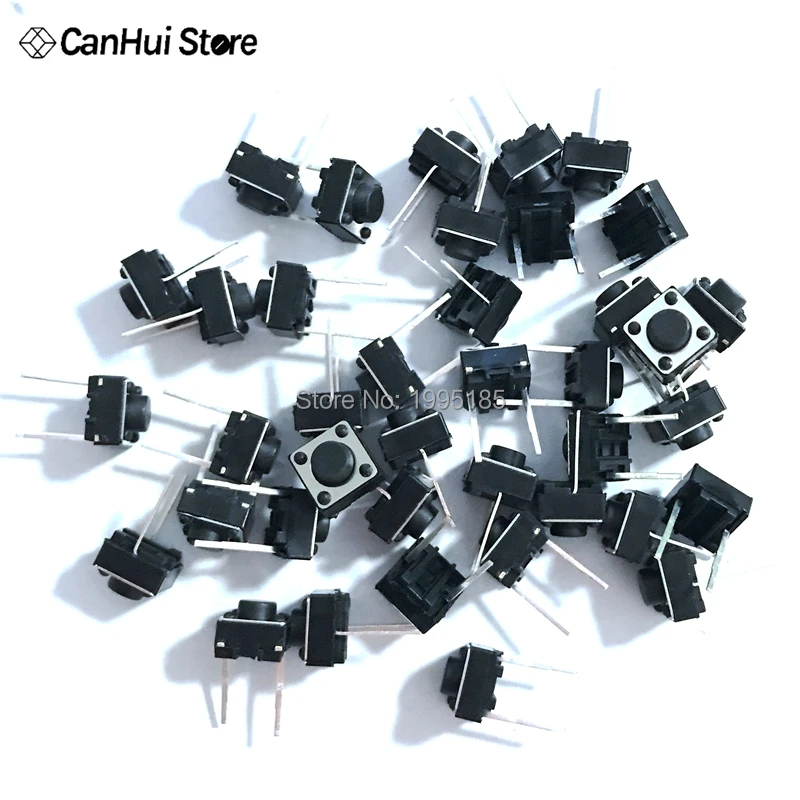 Tactile Push Button Switch 6x6x5mm 6*6*5mm 2p Micro Switch (100 Stück) – Bild 4