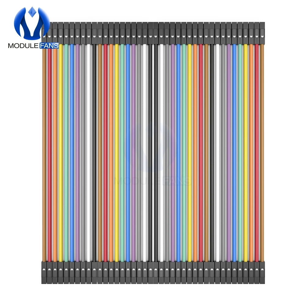2,54mm Dupont Kabel Weiblichen zu Weiblich Bunte Dupont (40 Stück) – Bild 2