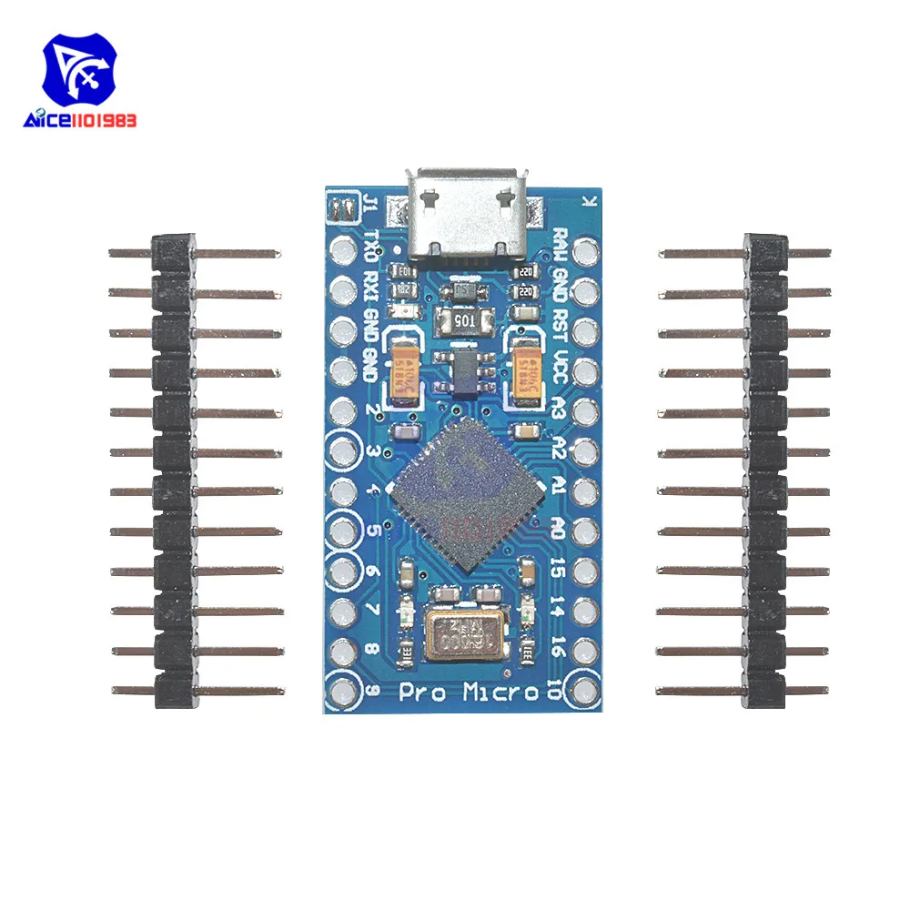 Micro USB ATmega32U4 Pro Micro 3,3 V/5V 8MHz/16MHz Modul für Arduino – Bild 4