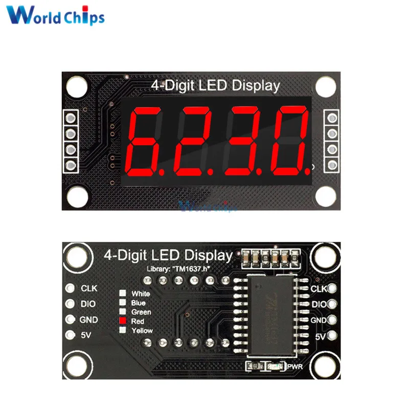 0,36 zoll 0.36 "4-Stelligen Rot/Grün/Gelb/Blau/Weiß LED Display Rohr – Bild 3
