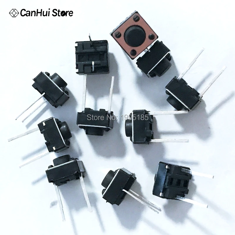 Tactile Push Button Switch 6x6x5mm 6*6*5mm 2p Micro Switch (100 Stück) – Bild 5