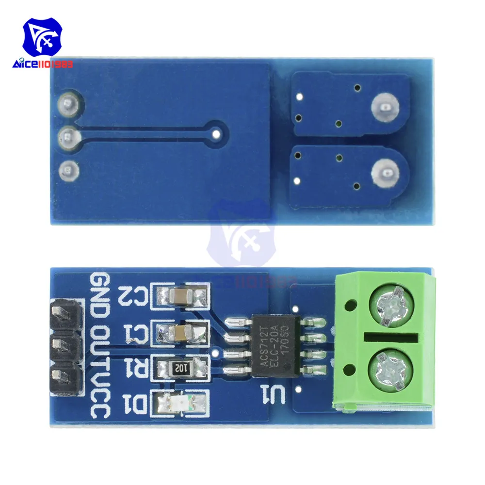 20A Palette Halle Aktuelle Sensor Modul ACS712 Modul für Arduino Modul – Bild 6