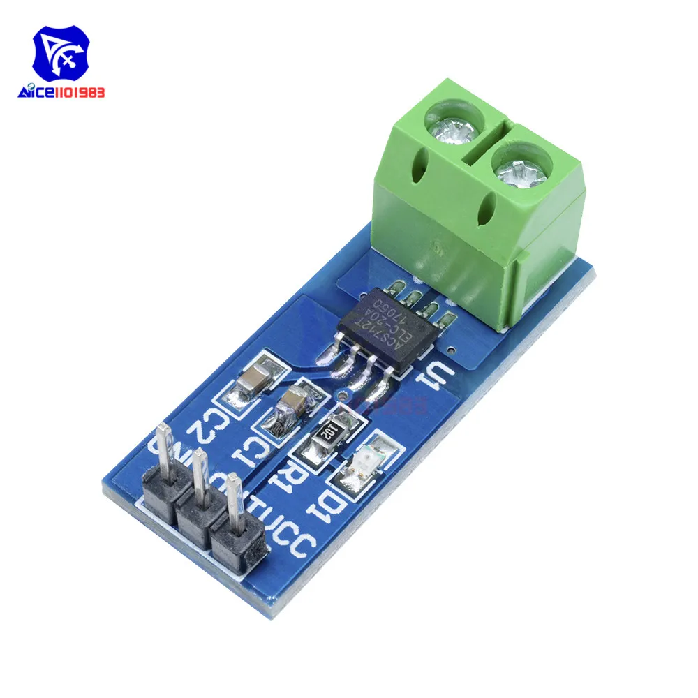 20A Palette Halle Aktuelle Sensor Modul ACS712 Modul für Arduino Modul – Bild 4