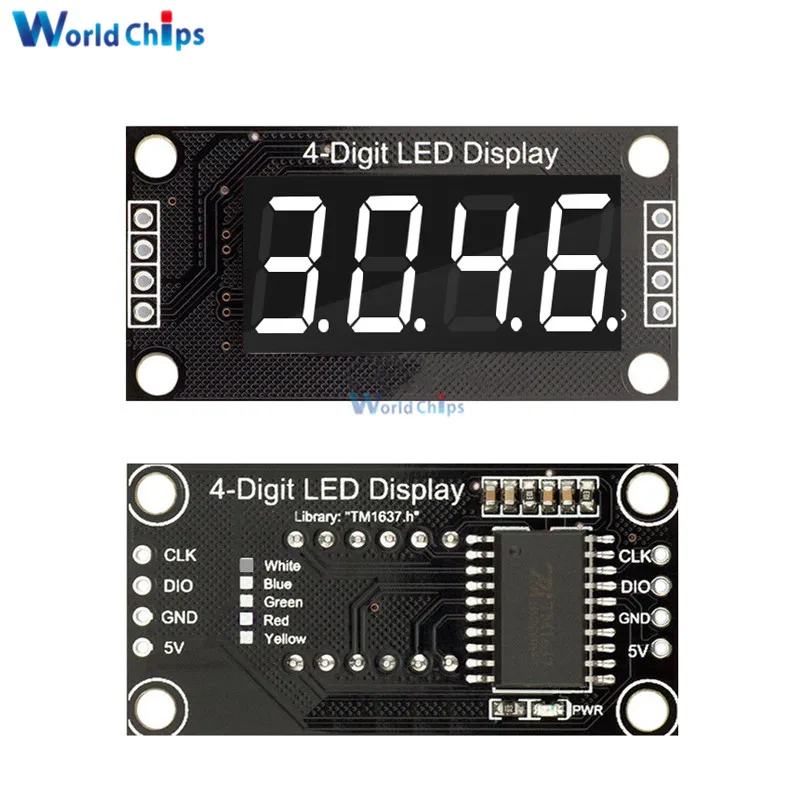 0,36 zoll 0.36 "4-Stelligen Rot/Grün/Gelb/Blau/Weiß LED Display Rohr – Bild 2