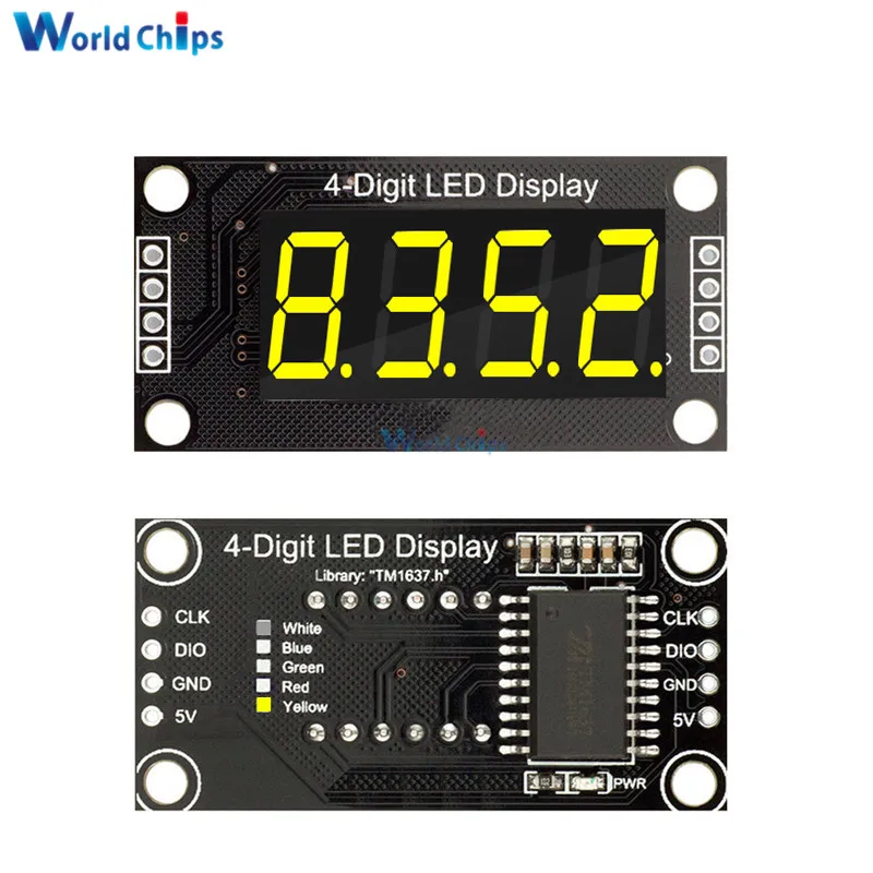 0,36 zoll 0.36 "4-Stelligen Rot/Grün/Gelb/Blau/Weiß LED Display Rohr – Bild 4