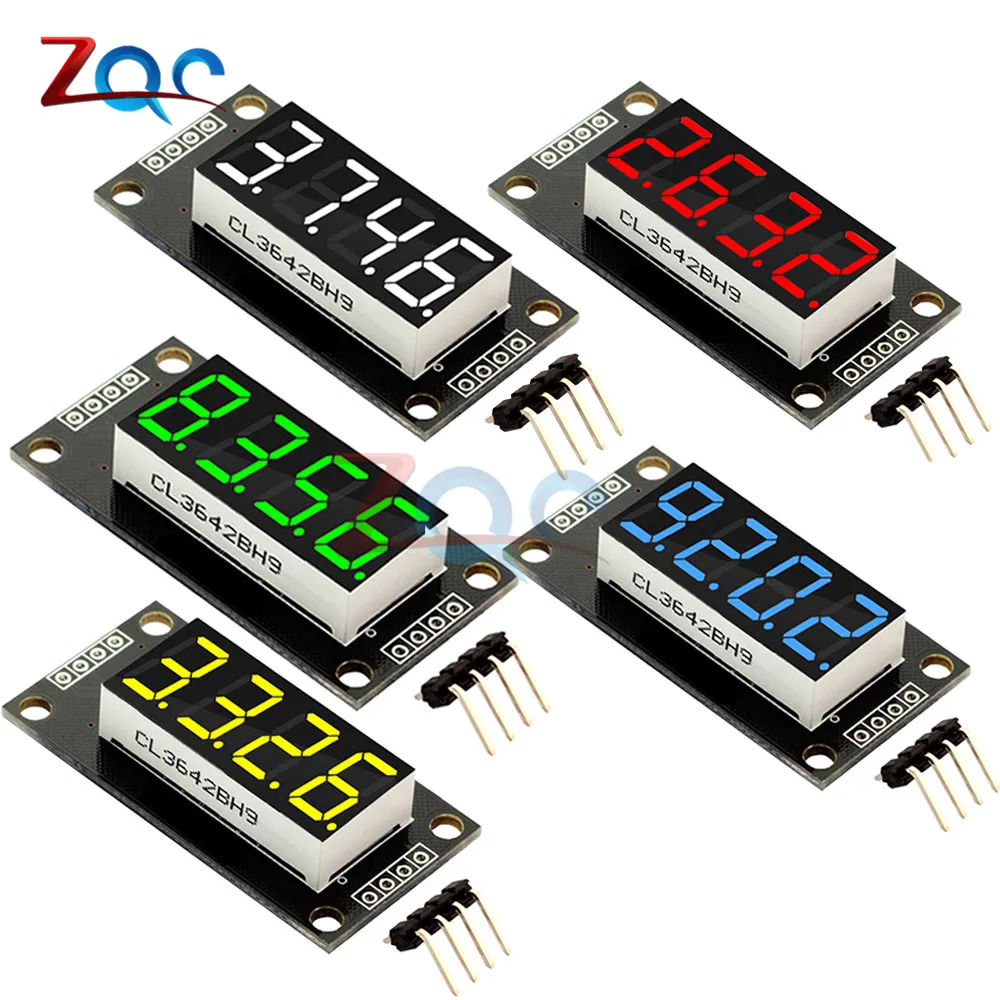 0,36 zoll TM1637 7 Segmente 4-Stellige Led-anzeige Rohr Modul Board für Arduino 51/AVR/STM32 5 farbe