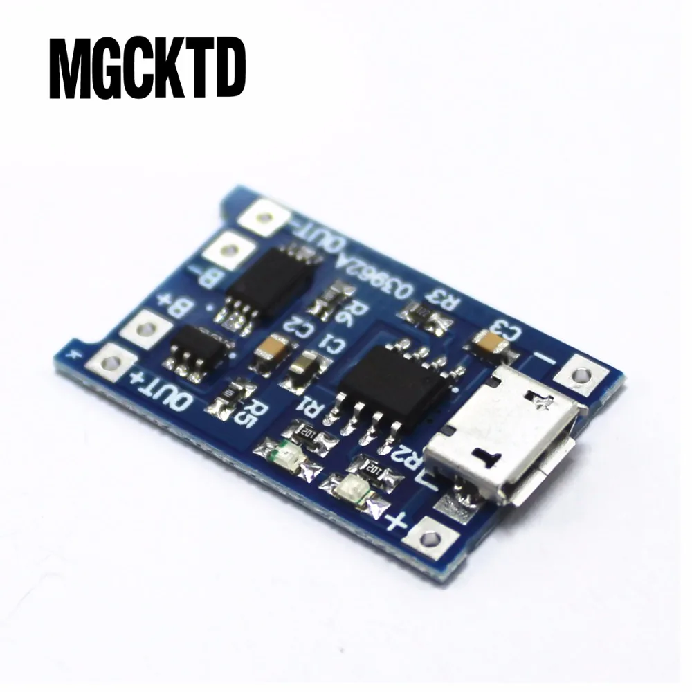 Micro USB 5V 1A 18650 TP4056 Lithium-Batterie Ladegerät (5 Stück) – Bild 4