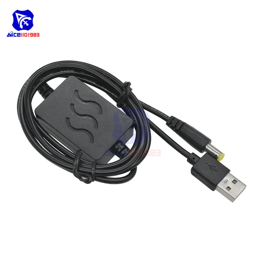 USB zu 5.5*2,1mm DC Power Stecker Ladekabel 5V zu 9V/12V Schritt up – Bild 2