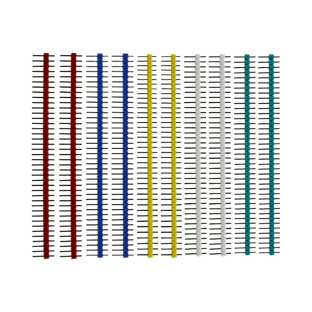 40 Pin 1x40 einreihige männliche und weibliche 2,54 zerbrechliche Stiftleiste PCB JST-Steckerleiste (10 Stück)