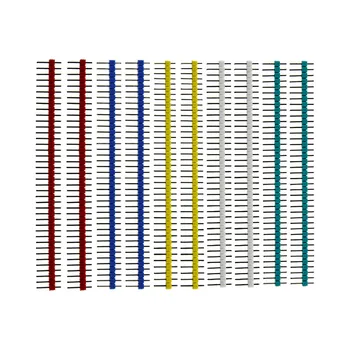 40 Pin 1x40 einreihige männliche und weibliche 2,54 zerbrechliche Stiftleiste PCB JST-Steckerleiste (10 Stück)
