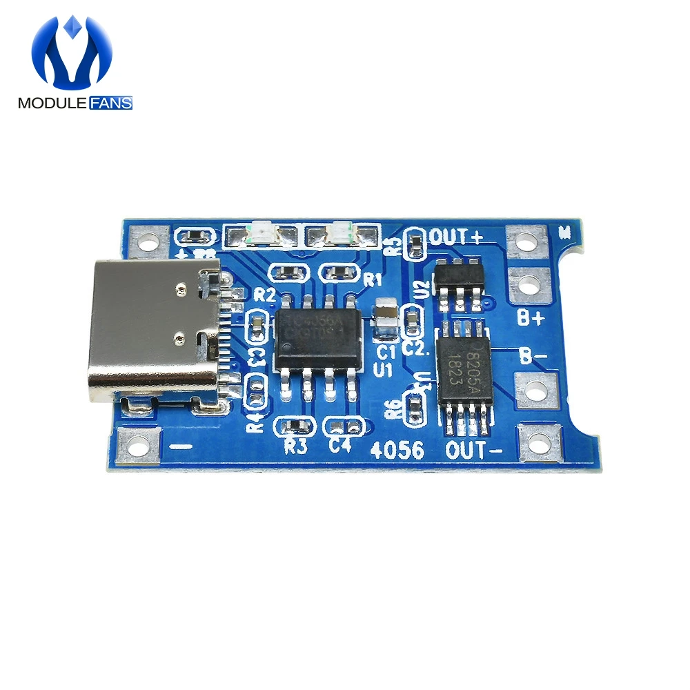 TP4056 Typ-c USB 5V 1A 18650 Lithium-Batterie Ladegerät TP4056 Modul – Bild 2