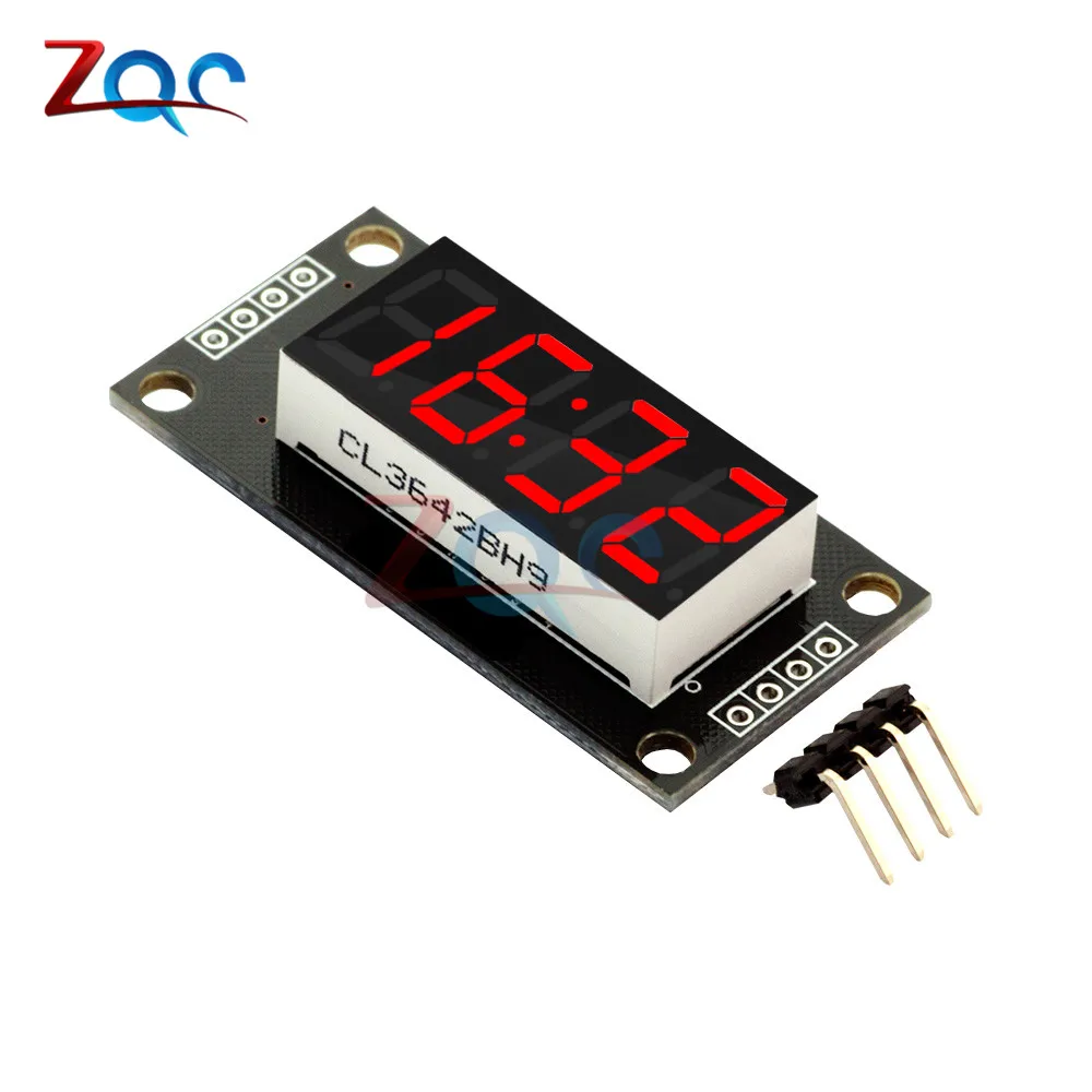 0,36 zoll TM1637 7 Segmente 4-Stellige Led-anzeige Rohr Modul Board für Arduino 51/AVR/STM32 5 farbe