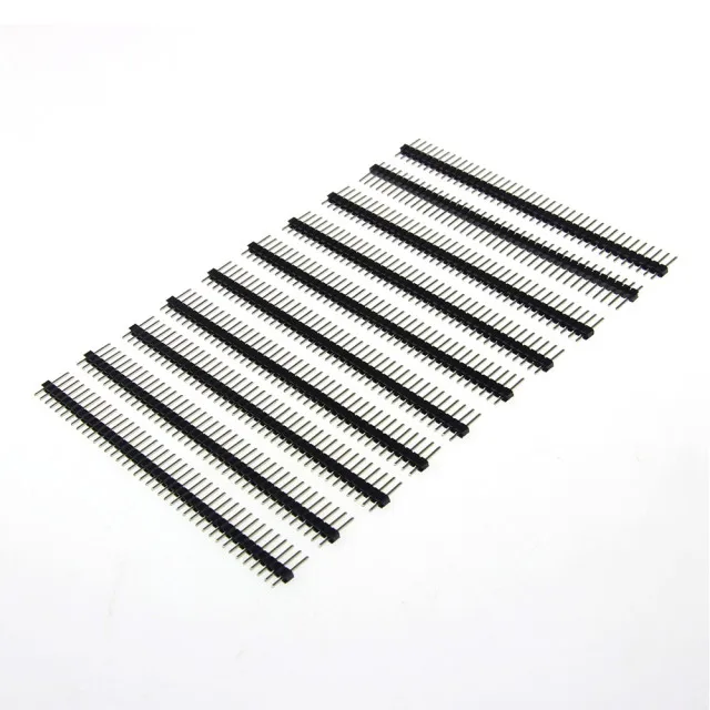40 Pin 1x40 einreihige männliche und weibliche 2,54 zerbrechliche Stiftleiste PCB JST-Steckerleiste (10 Stück)