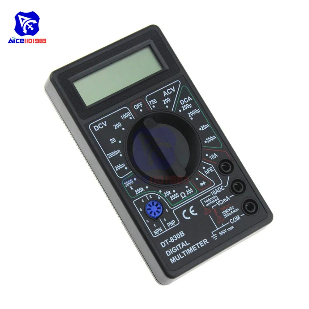 DT-830B LCD Digital Multimeter Elektrische AC DC Voltmeter Amperemeter – Bild 5