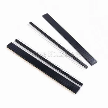 10 paare 20PCS 40 Pin 1x40 Einreihige Männlichen und Weiblichen 2,54mm Zerbrechliche Pin Header PCB JST