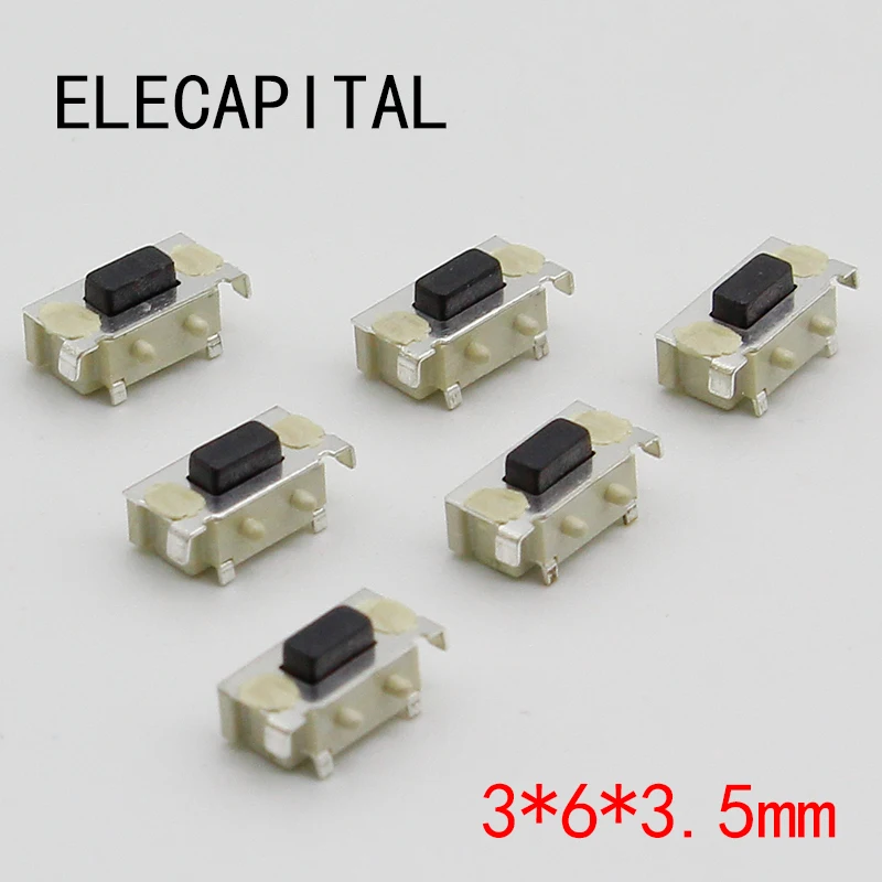Freies verschiffen 50PCS SMT 3X 6X 3,5 MM Taktile Takt Push Button – Bild 2