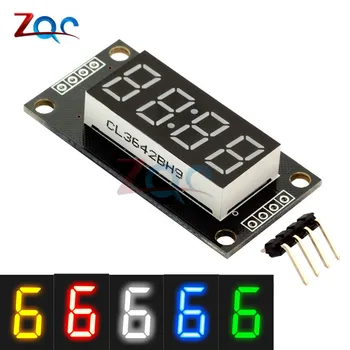 0.56 "7 segmente 4-Stellige Led-anzeige Rohr TM1637 Uhr Doppelte Punkte Modul 30x14mm für arduino 5 Farbe