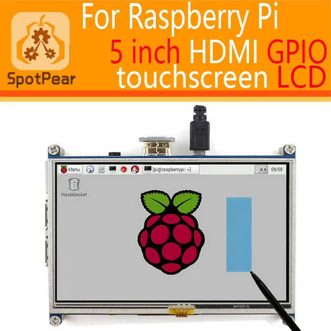 Raspberry pi 3 modell B 4B/2B/B +/A + 5 zoll HDMI GPIO Resistiven Touch screen display LCD 5 zoll Touchscreen