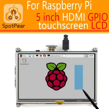 Raspberry pi 3 modell B 4B/2B/B +/A + 5 zoll HDMI GPIO Resistiven Touch screen display LCD 5 zoll Touchscreen