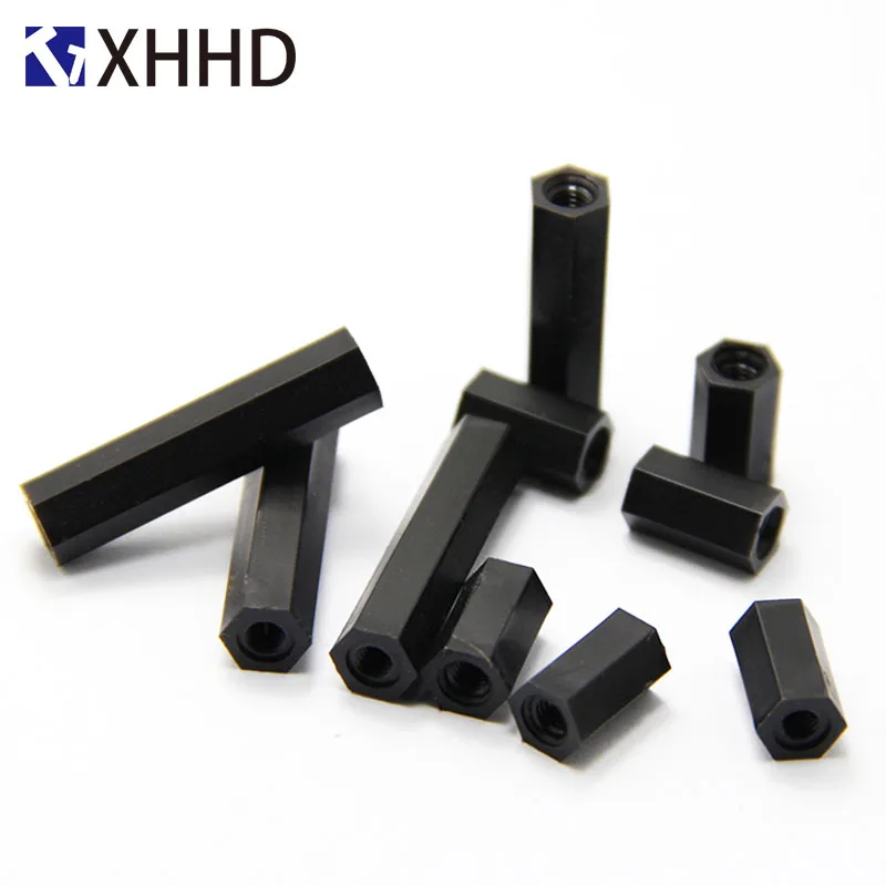 M2 M 2,5 M3 M4 PCB Spacer Nylon Schwarz Hex Weibliche Standoff Nylon – Bild 5
