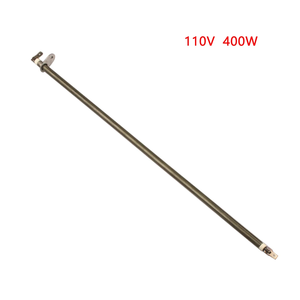 110 V 250-400 W 310 mm/370 mm/410 mm Heizelement für Elektroofen, elektrisches Wärmerohr mit Blech (2 Stück)