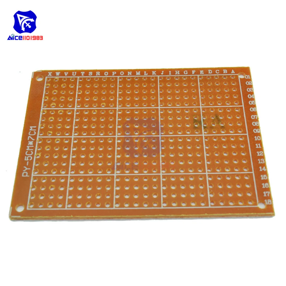 Diymore 5 Teile/los Universal PCB Board 50x70mm 2,54mm Loch Pitch – Bild 3