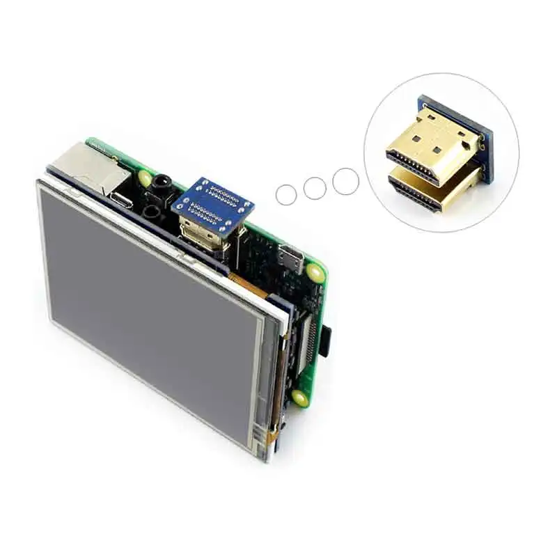Raspberry Pi 3,5 inch touchscreen 3,5 zoll display 480 × 320 IPS – Bild 2