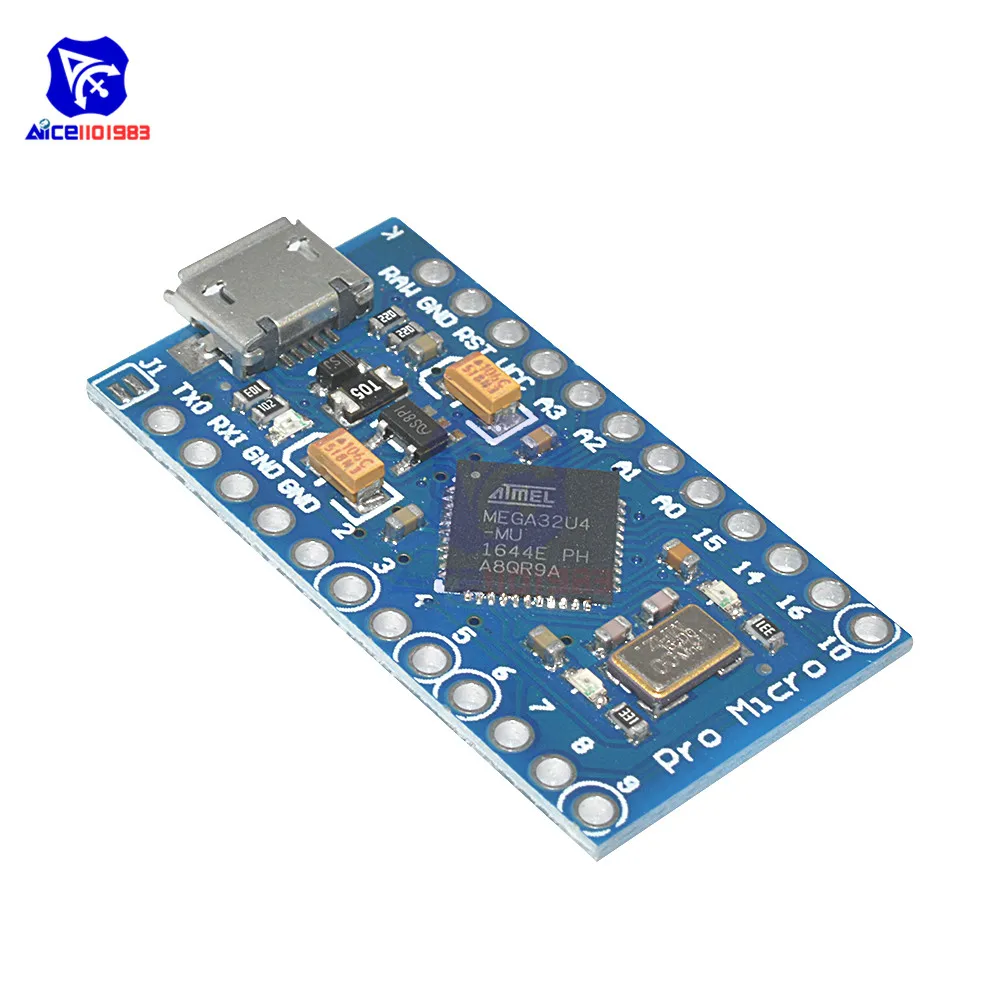 Micro USB ATmega32U4 Pro Micro 3,3 V/5V 8MHz/16MHz Modul für Arduino – Bild 5