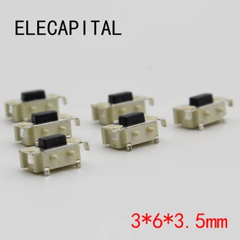 Freies verschiffen 50PCS SMT 3X 6X 3,5 MM Taktile Takt Push Button Micro Schalter Momentary