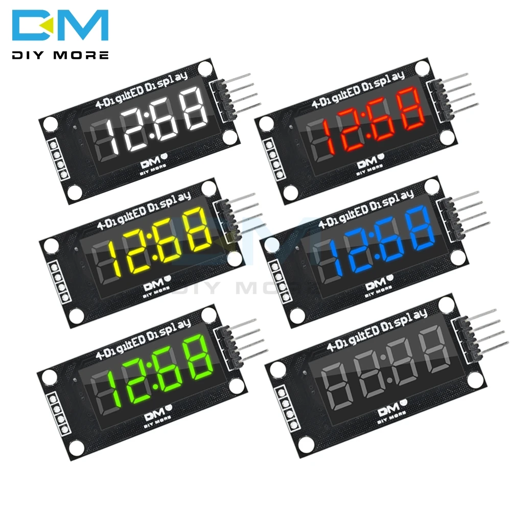 Tm1637 4-stellige digitale LED 0.36 "0,36 Zoll 7 Segmente Anzeige Röhren uhr Modul LED-Karte (5 Stück)