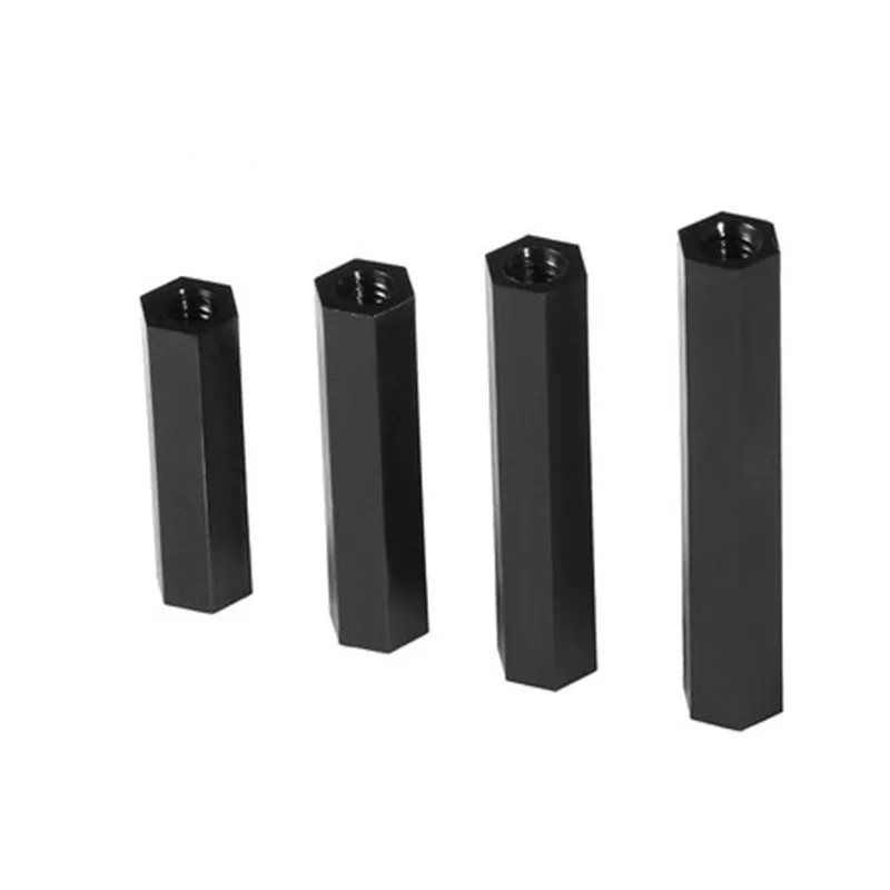 M2 M2.5 M3 500 Stück M4 Weiße oder Schwarze Sechskant-Nylon-Abstandshalter-Säulen mit Flachkopf (1000 Stück)
