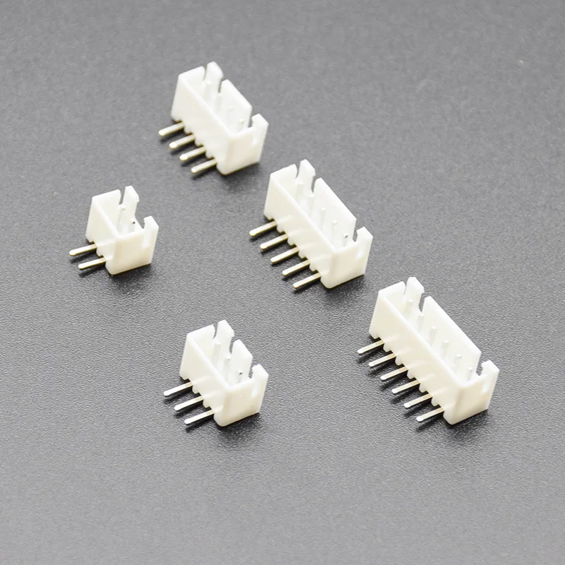 XH2.54 Rechtwinklig Pin Header Stecker 2P 3P 4P 5P 6P 2,54mm Pitch XH Für PCB JST (50 Stück)