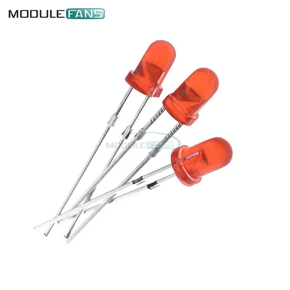 3MM LED GRÜN/WEIß/ROT/GELB/BLAU Farbe Licht Super Helle (100 Stück) – Bild 6