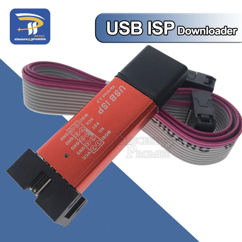 USBASP USBISP ISP Programmierer Downloader für Arduino 51 ATMEL AVR, unterstützt 64 Bit Win7 & 32 Bit Win98