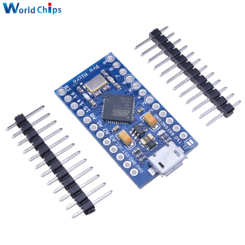 Micro USB ATmega32U4 Pro Micro 3,3 V 8 MHz Board Modul Für Arduino – Bild 2