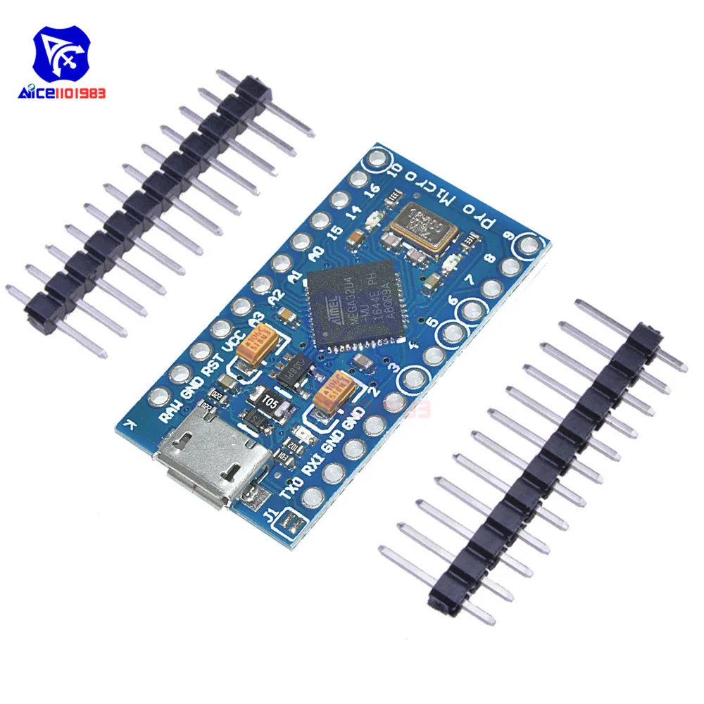 Micro USB ATmega32U4 Pro Micro 3,3 V/5V 8MHz/16MHz Modul für Arduino Leonardo ATMega32U4 controller Pro Micro