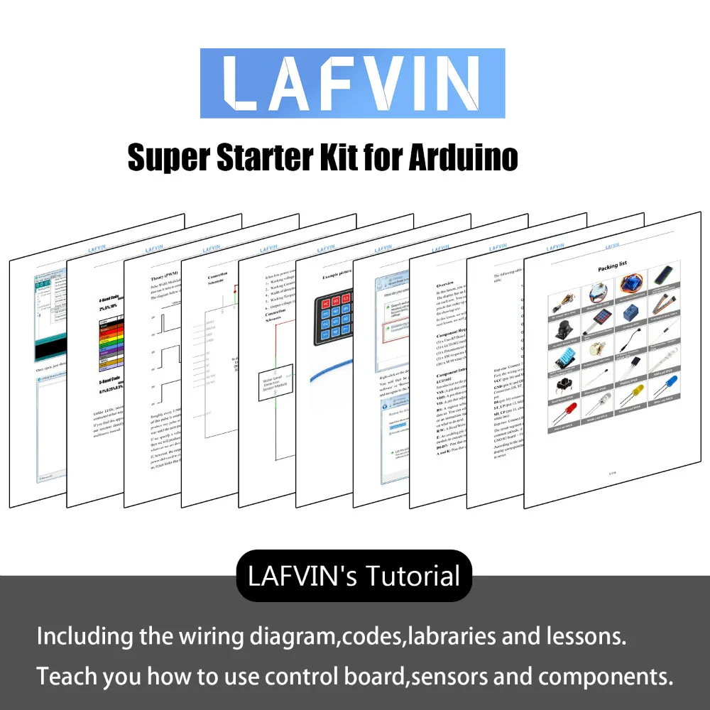 Lafvin Super Starter Kit für Arduino Uno Set R3 Steck – Bild 5