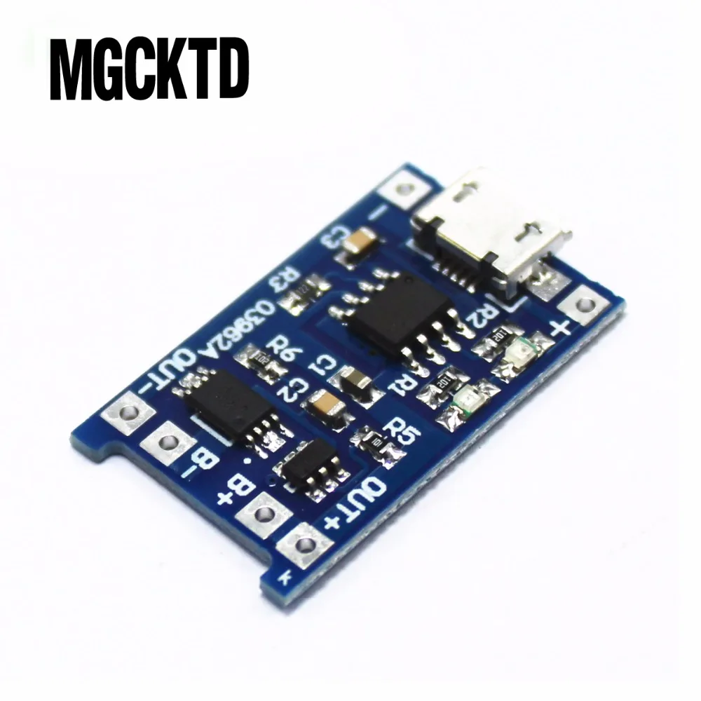 Micro USB 5V 1A 18650 TP4056 Lithium-Batterie Ladegerät (5 Stück) – Bild 3