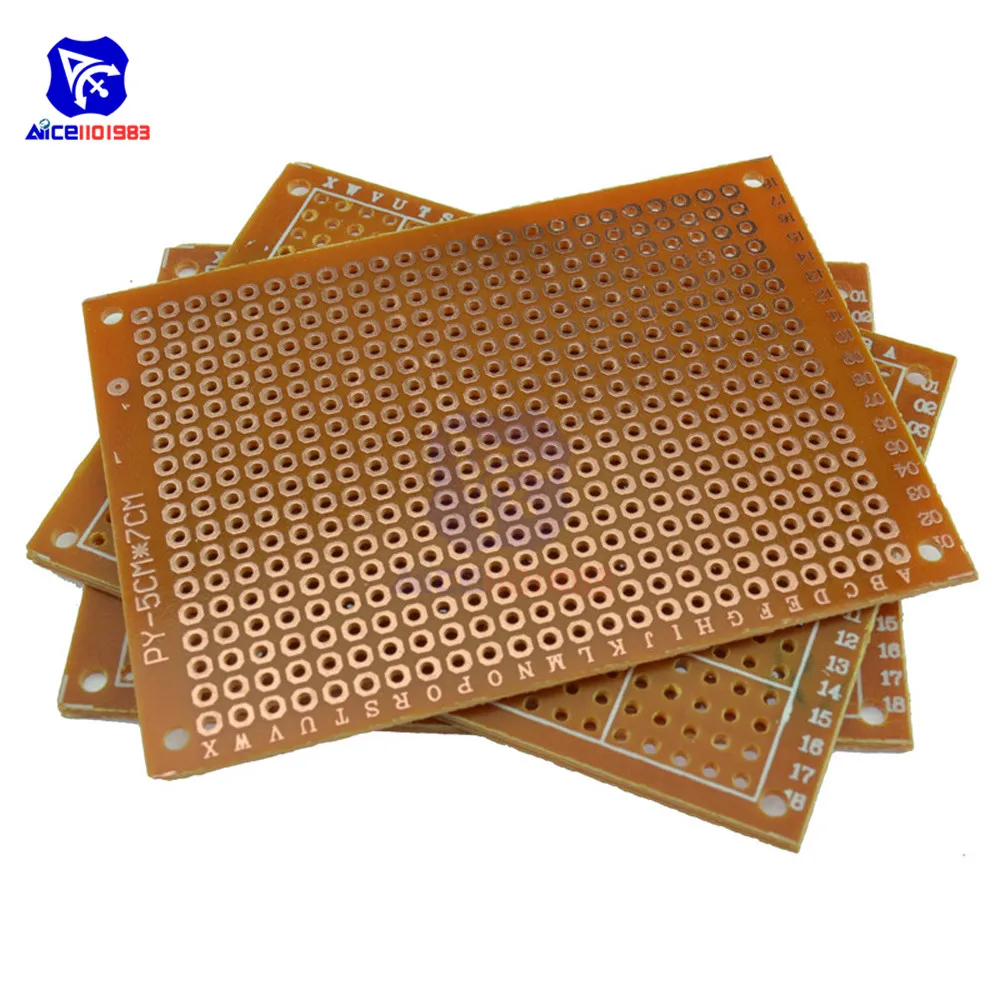 Diymore 5 Teile/los Universal PCB Board 50x70mm 2,54mm Loch Pitch – Bild 5