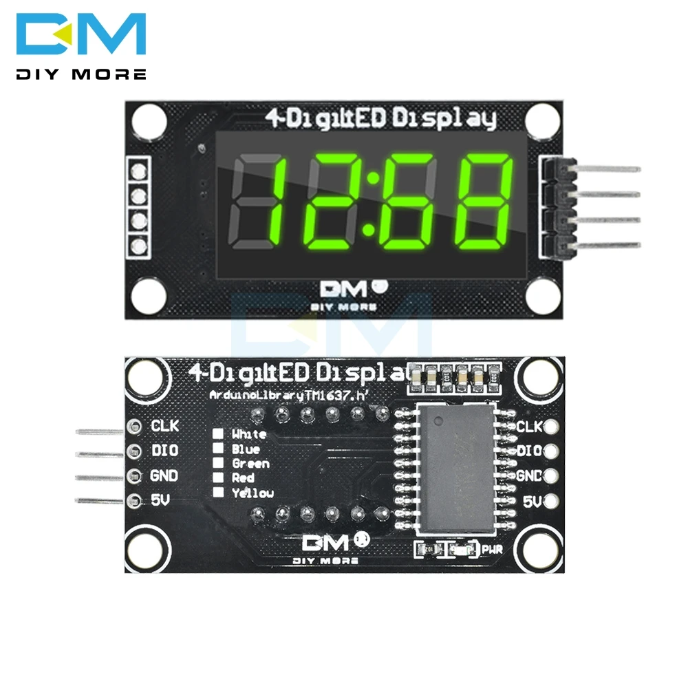 Tm1637 4-stellige digitale LED 0.36 "0,36 Zoll 7 Segmente (5 Stück) – Bild 6