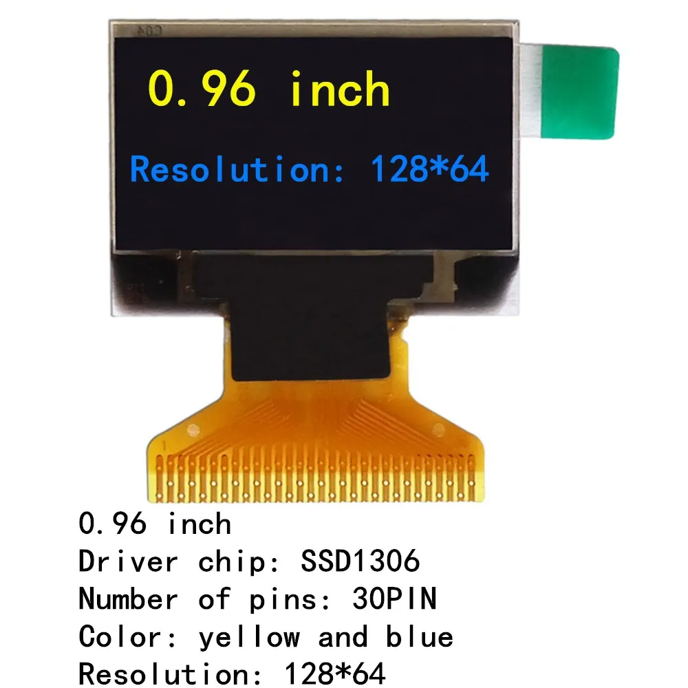 0,96 Zoll OLED-Display 30PIN SSD1315 SSD1306 ST7735S 12864 Punktmatrix – Bild 2